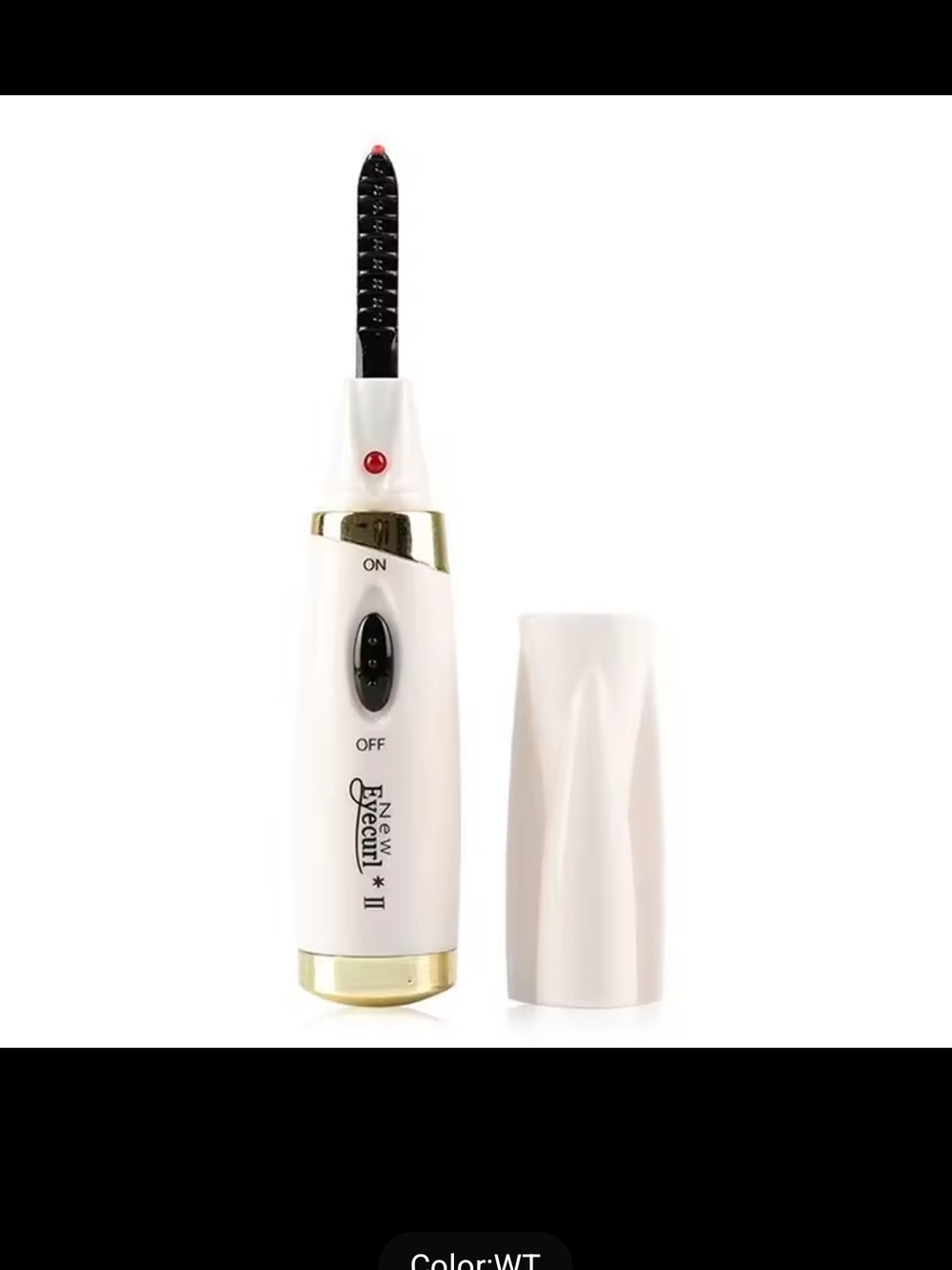 Electric Heated Eyelash Curler - White